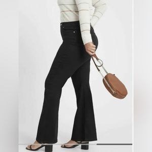 Banana Republic Curvy High-Rise Flare - Size 27 Long. Dark Blue